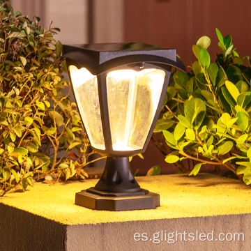 Luz solar al aire libre impermeable del pilar del jardín LED de SMD
